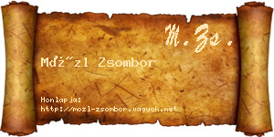 Mözl Zsombor névjegykártya